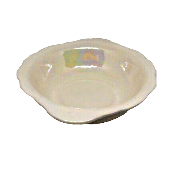 Opalescent 5 7/8" Small Porcelain Pink Roses Vanity Pitcher & Wash Basin Set Vtg - Picture 10 of 12